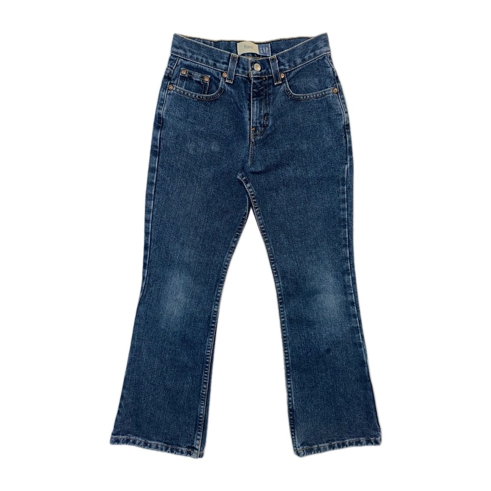 Vintage Gap Girls Size 8 Jeans  Flare 90s Bootcut Y2k Jeans Denim Blue‎